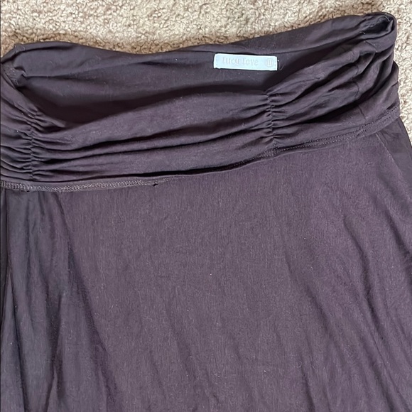 Dark Brown Knee-Length Skirt - Picture 2 of 3